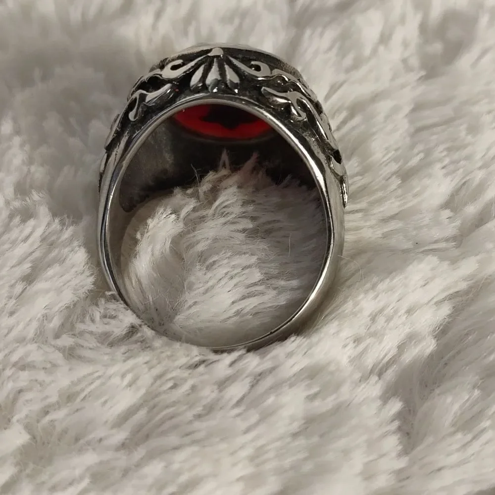 Men's Stainless Steel Cross Ring